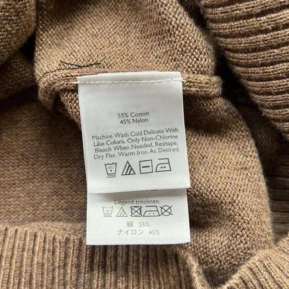 Eddie Bauer button mock neck sweater M - Picture 8 of 10